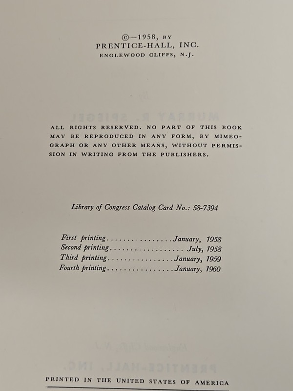 Applied Differential Equations Murray R Spiegel Prentice Hall 1958 Math Textbook gallery