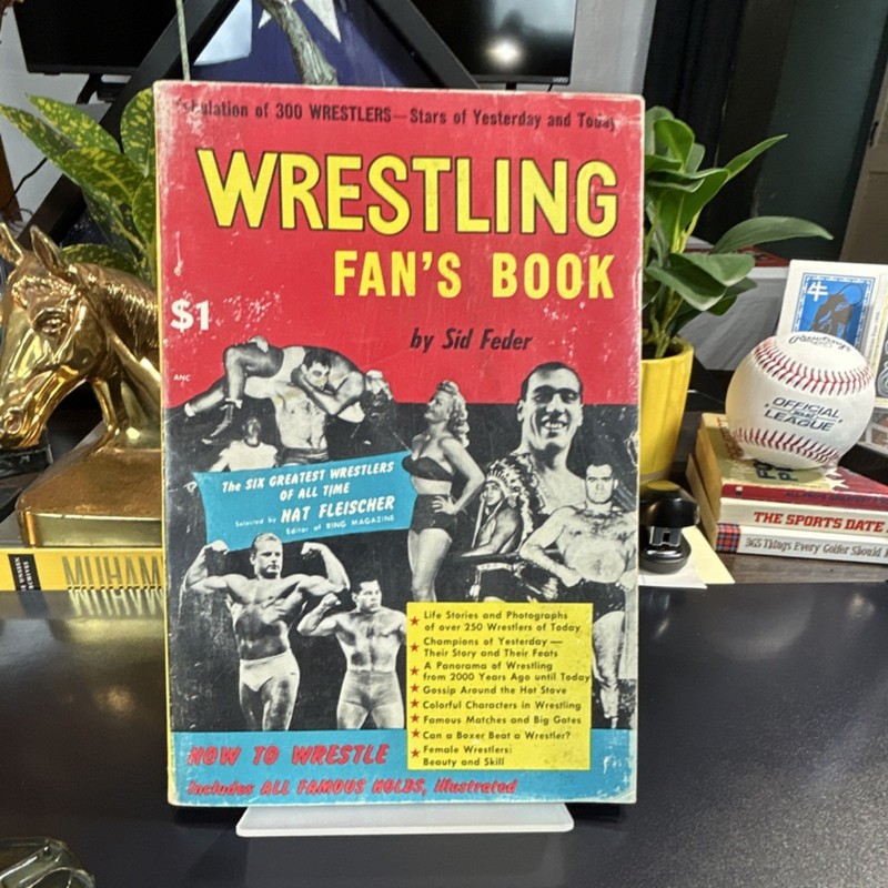Sid Feder Wrestling Book Softcover Key Publishing Co. Vintage copyright 1952 gallery