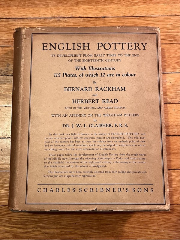 VINTAGE English Pottery Bernhard Rackham & Herbert Read 115 Plates 12 Color 1924
