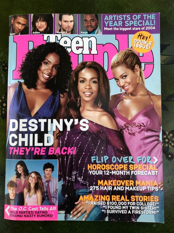 Teen People Magazine December 2004 Double Issue Destiny’s Child OC Cast Holiday