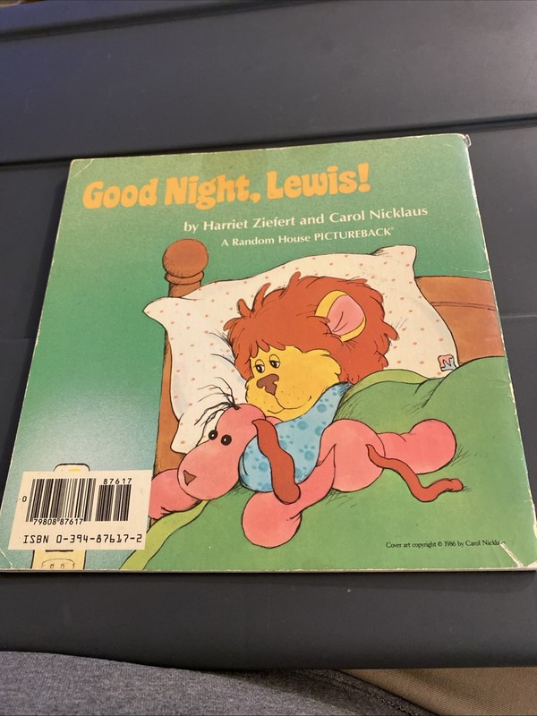 Good Night, Lewis! Harriet Ziefert Rare Book 1986 gallery