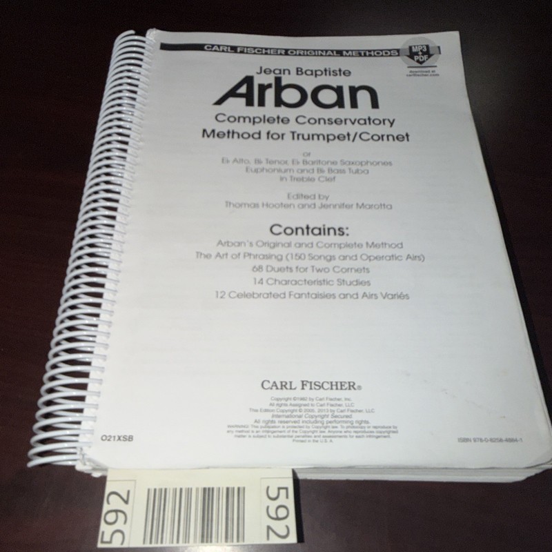 O21XSB – Complete Conservatory Method for Trumpet – Arban NO COVES