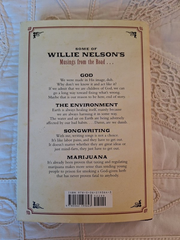 Roll Me Up and Smoke Me When I Die Willie Nelson SIGNED HC Drawing 2012 First Ed gallery