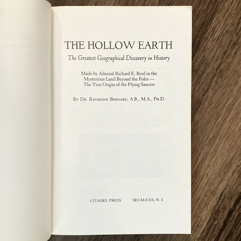 The Hollow Earth - Raymond Bernard (Citadel Press trade paperback) gallery