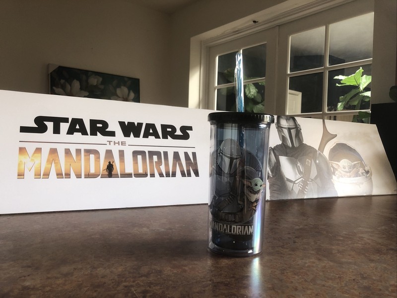 The Mandalorian Star Wars Pint Glass Cup Travel Tumbler Drinkware Grogu 20oz gallery