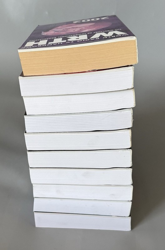 Lot of 10 World Radio TV Handbooks WRTV — 2002, 05, 10-11, 13-14, 16-17, 20, 22 gallery