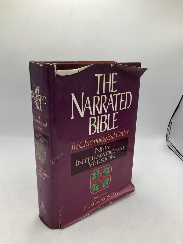 Vintage The Narrated Bible F. Lagard Smith 1984 Hardcover Maroon Signed DJ