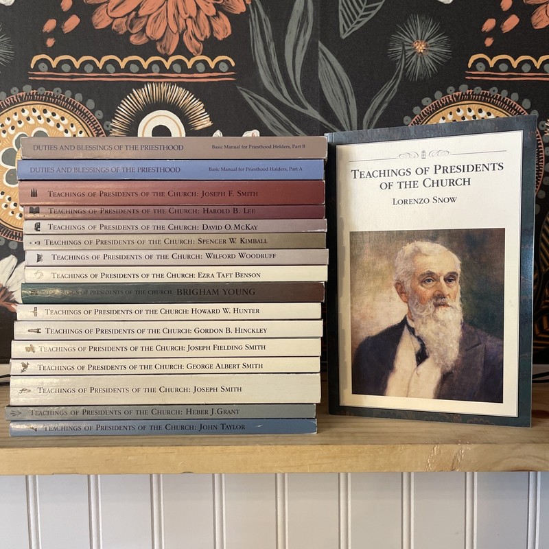 17pc Teachings of Presidents of the Church Book Lot LDS Priesthood Manuals Set
