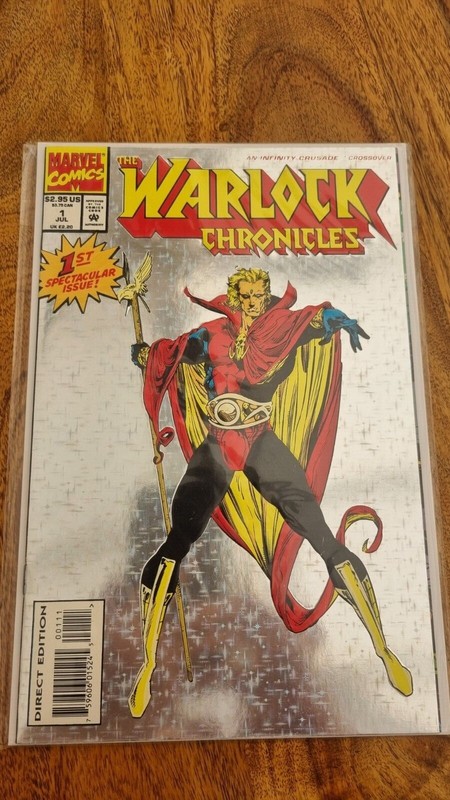 THE WARLOCK CHRONICLES #1 1993 «ADAM WARLOCK» «SOUL STONE» & 1ST APP «DARKLORE» 