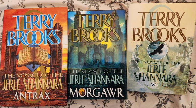 Voyage of the Jerle Shannara Trilogy books 1st Ed. Isle Witch, Antrax , Morgawr