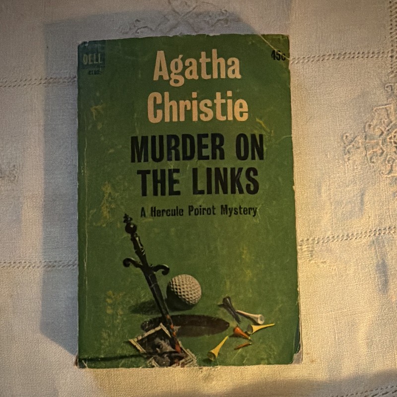 Agatha Christie Murder on the Links Hercule Poirot Dell PB 1st Ed New York 1964