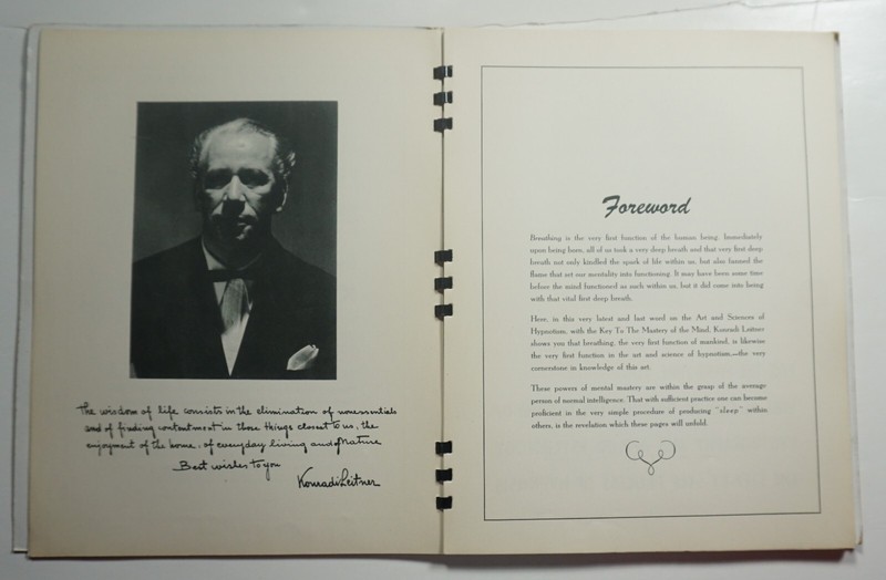 Master Key to Hypnotism 1943 Konradi Leitner Hypnotic Suggestion Instructions gallery