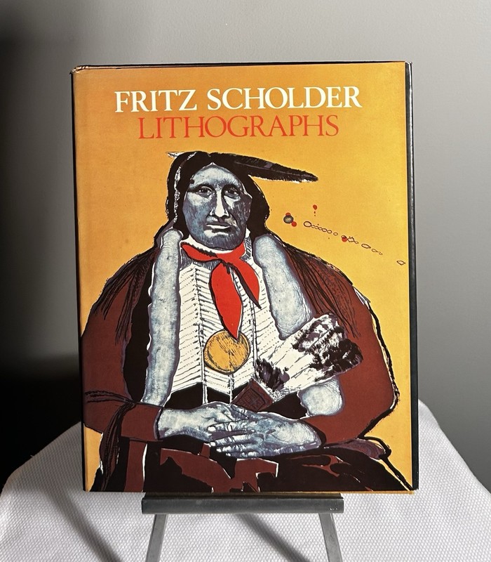 FRITZ SCHOLDER LITHOGRAPHS Adams 1975 1st edition HAND SIGNED LOA FREE SHIPPING!