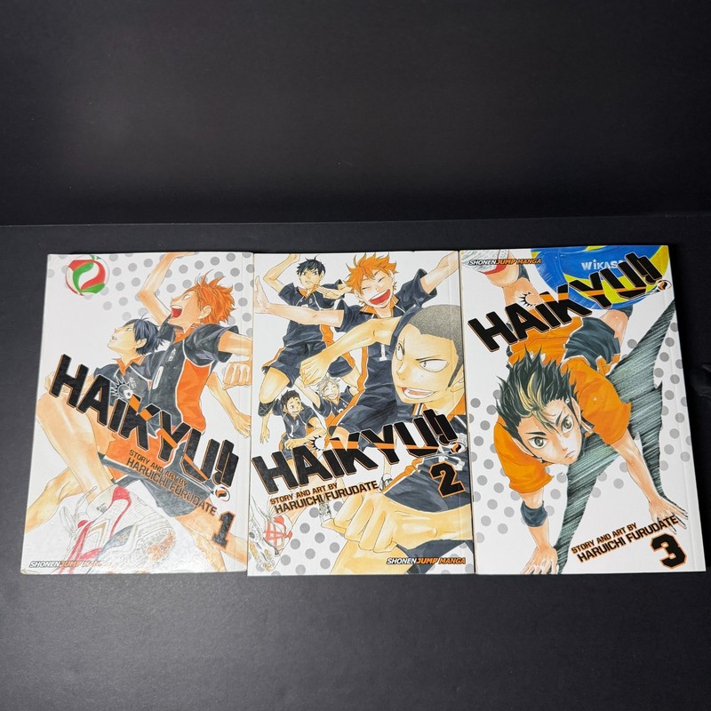 Haikyu! Anime Books 1-3 By Haruichi Furudate Anime Books Shonen Jump