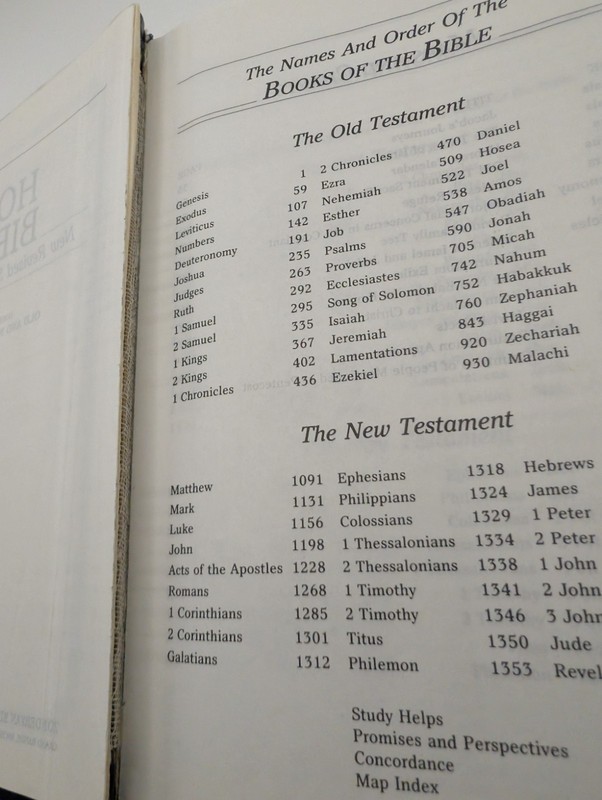 NRSV Reference Bible (Hardcover) Book Zondervan Blue , Vintage 1990 gallery