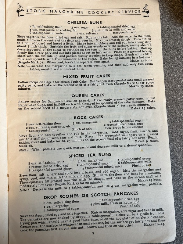 Vintage c1950 Stork Margarine 70 Selected Recipes Cookery Booklet 16 pages gallery