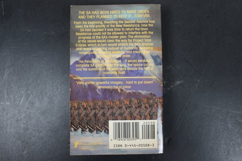 Eclipse Penumbra John Shirley 1988 First Printing Cyberpunk Sci-Fi Popular PB gallery