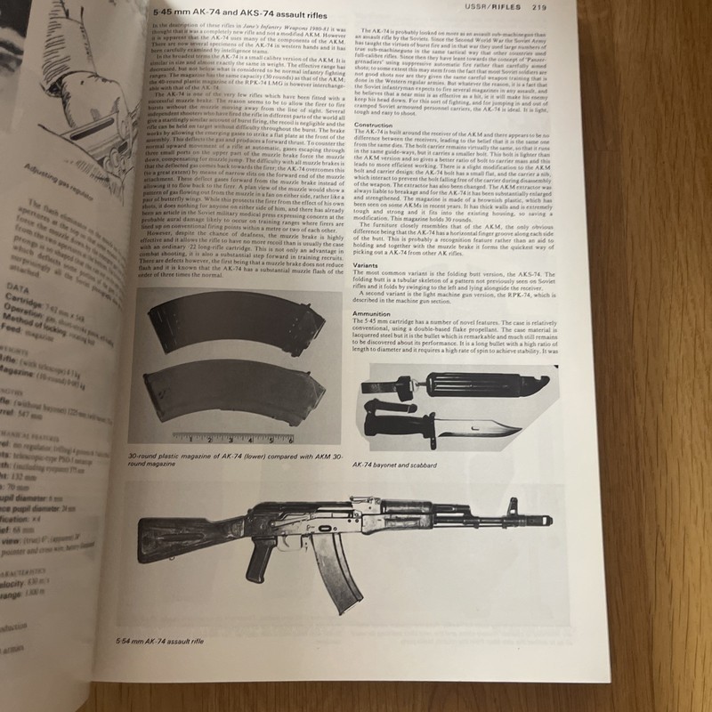 Jane's Infantry Weapons, 1984-85 by Ian v. Hogg Hardcover Book 1st Ed Army Copy gallery