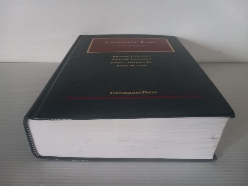 University Casebook Ser.: Bonnie, Coughlin, Jeffries and Low's Criminal Law, 3rd gallery