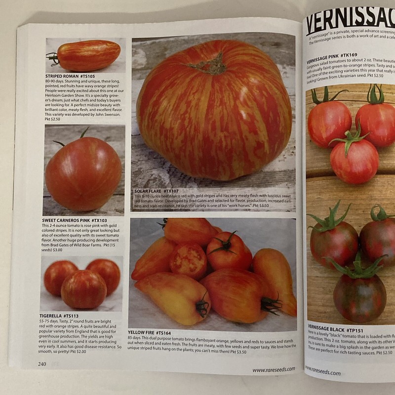 The Whole Seed Catalog 2018 from Baker Creek Heirloom Seeds 354 Pages Like New gallery