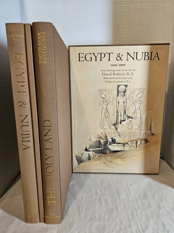 Egypt, Nubia & The Holy Land: Boxed Set-3 Vol, David Roberts – Hardcover ~ NEW
