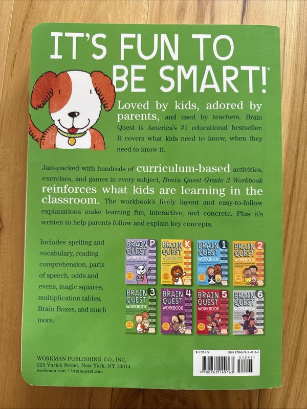 Brain Quest Workbook: 3rd Grade [With Stickers] by Meyer, Janet A. - New gallery