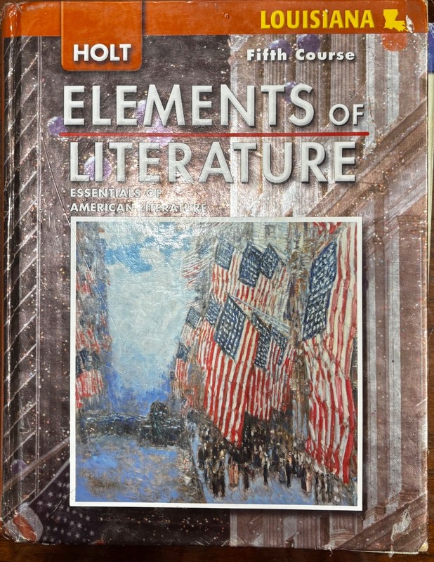 Holt Elements of Literature Fifth Course Essentials of American Literature Louis