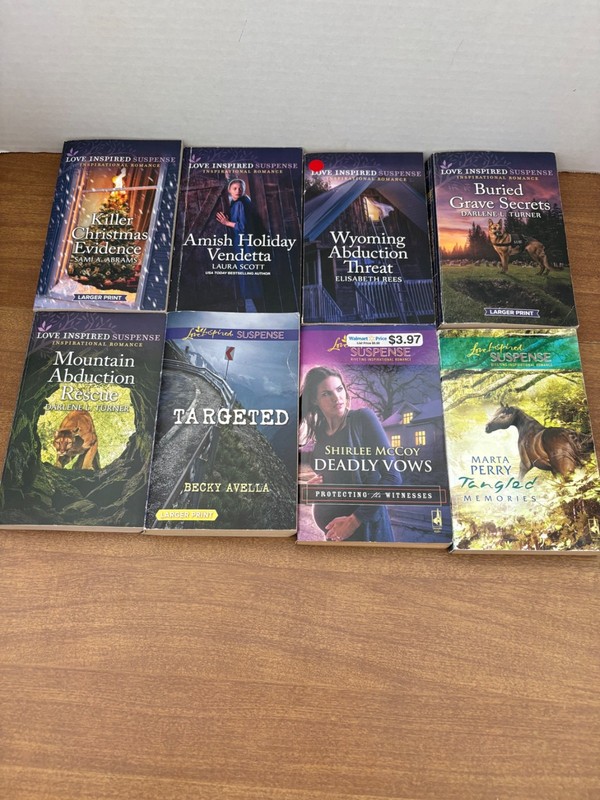 Love Inspired Suspense Lot of 8 Paperbacks (See photos for titles)