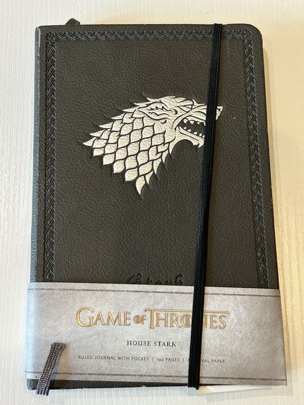 Game of Thrones House Stark Hardcover Journal 1B57 Jon Snow Ned