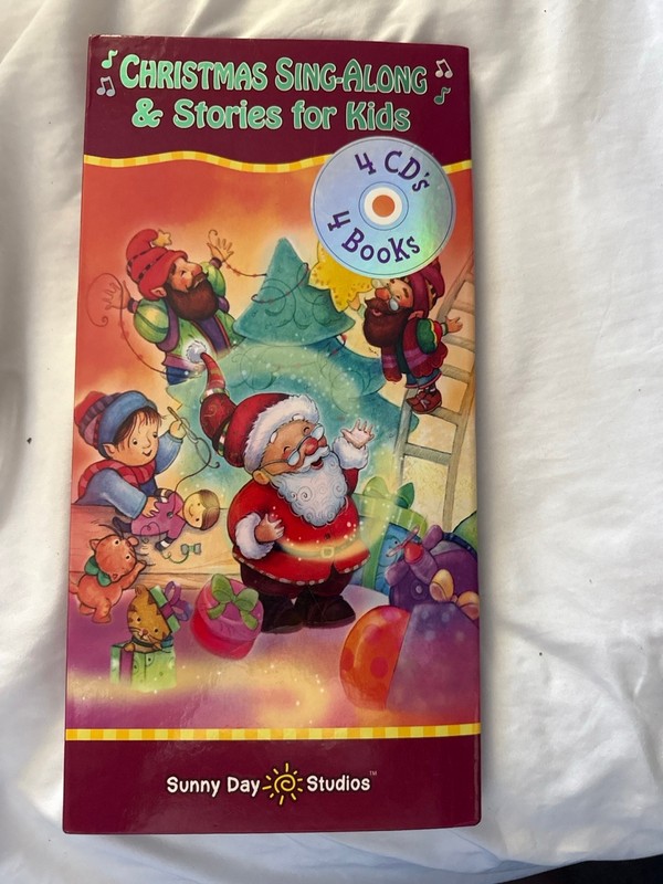 Christmas Sing-Along Stories For Kids Partial Set 3 CDs 4 Books Christmas