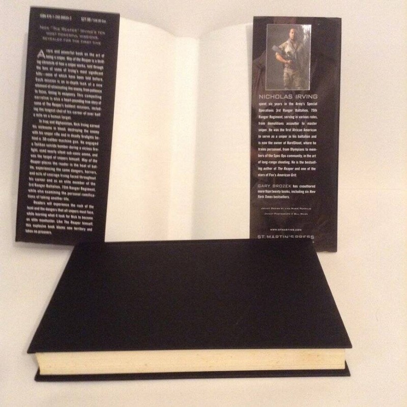 Way of the Reaper Nicholas Irving Iran and Afghanistan sniper HC DJ 1st Ed gallery