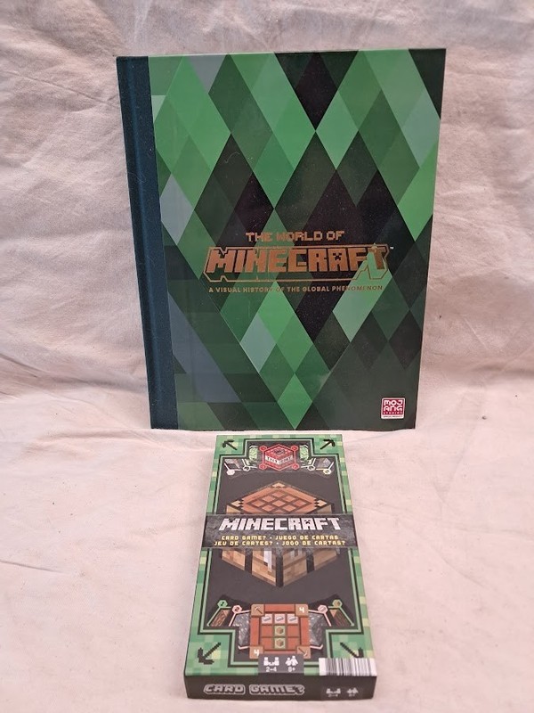 The World of Minecraft Hardcover 2024 and Minecraft card game