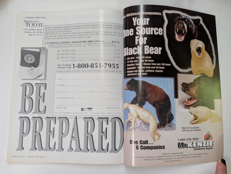 Taxidermy Today Magazine May/June 2003 Issue gallery