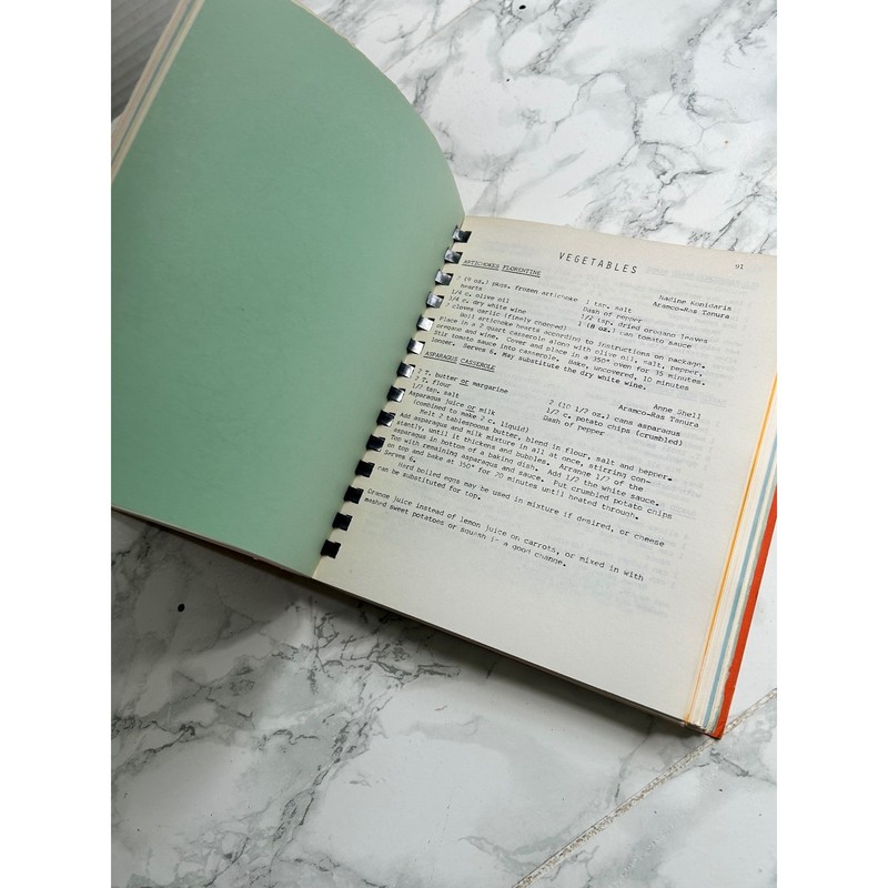 Al Hasa Saudi Arabia Cookbook 1976 Vintage Aramco Community Recipes Orange Rare gallery