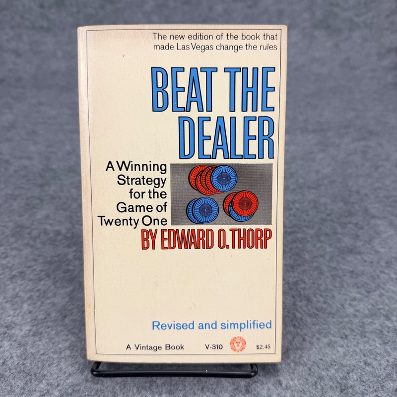 Beat the Dealer Edward O. Thorp 1966 Vintage Paperback Blackjack Strategy Book