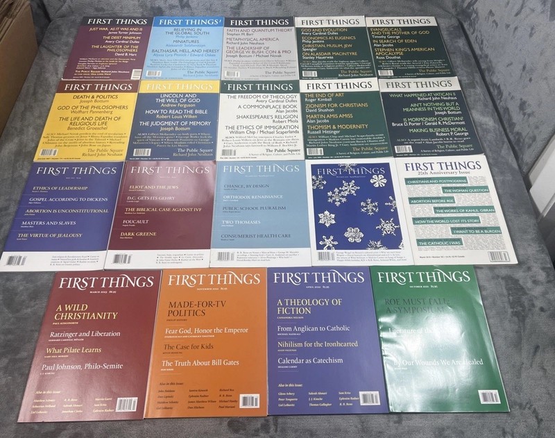 First Things Magazines Lot of 19 Christian Faith Religion Culture VTG 2005-2022 gallery