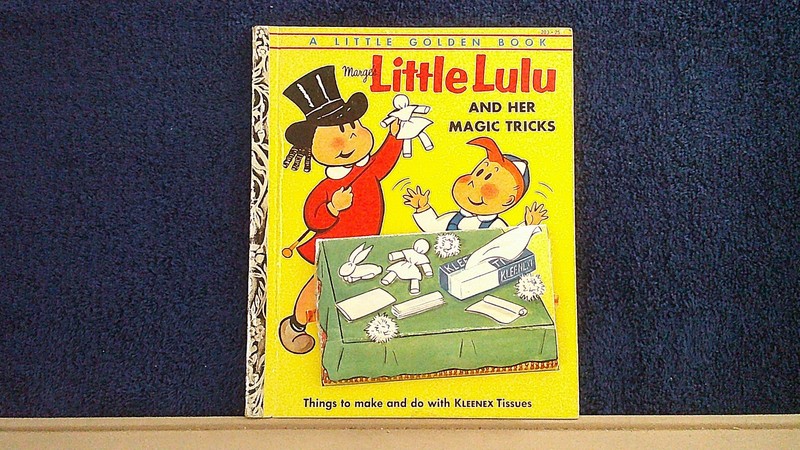 «A» FIRST PRINTING LITTLE GOLDEN BOOK 203 LITTLE LULU MAGIC UNUSED TISSUES 1954