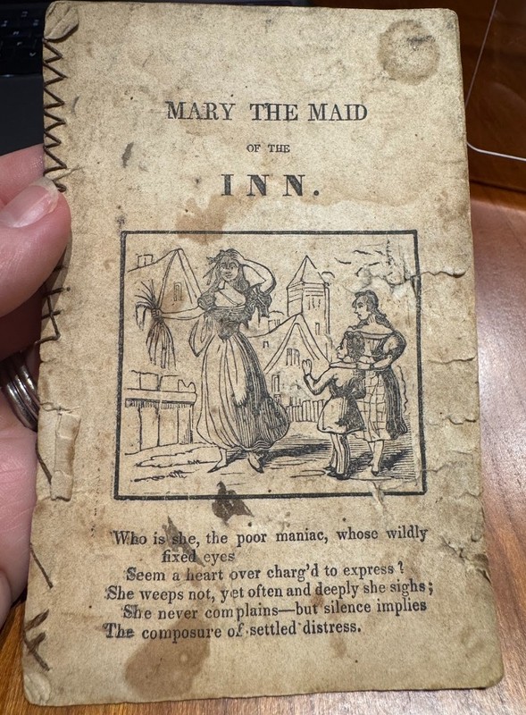FREE SHIP! 1850’s Mary the Maid of the Inn Miniature Chapbook