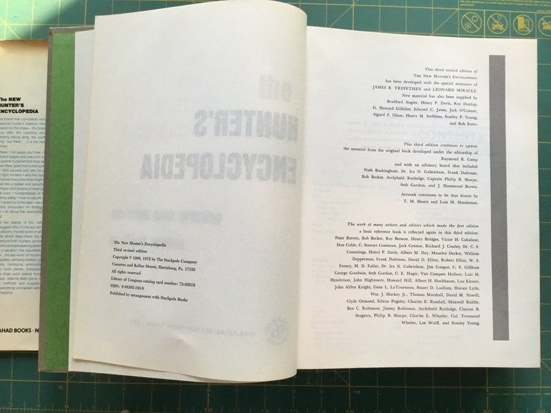 1972 THE NEW HUNTER'S ENCYCLOPEDIA, 1054Page Book, Many Pictures, 3rd printing gallery