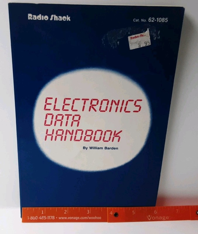 Vintage Radio Shack ELECTRONICS DATA HANDBOOK First Edition First Printing 1986 gallery