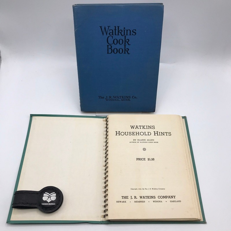 Watkins Cookbook and Household Hints Elaine Allen Recipes and Tips Set of 2 gallery