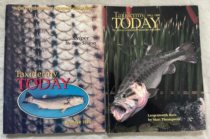 Taxidermy Today lot of 2 Magazines – 1994 & 1995 Issues