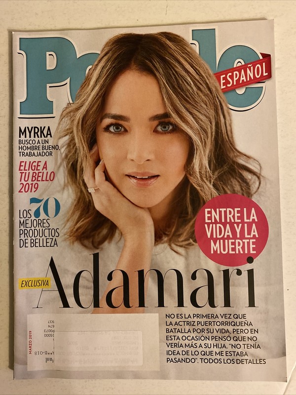 People Espanol Magazine Adamari Exclusive Marzo 2019 104 pages FREE SHIPPING