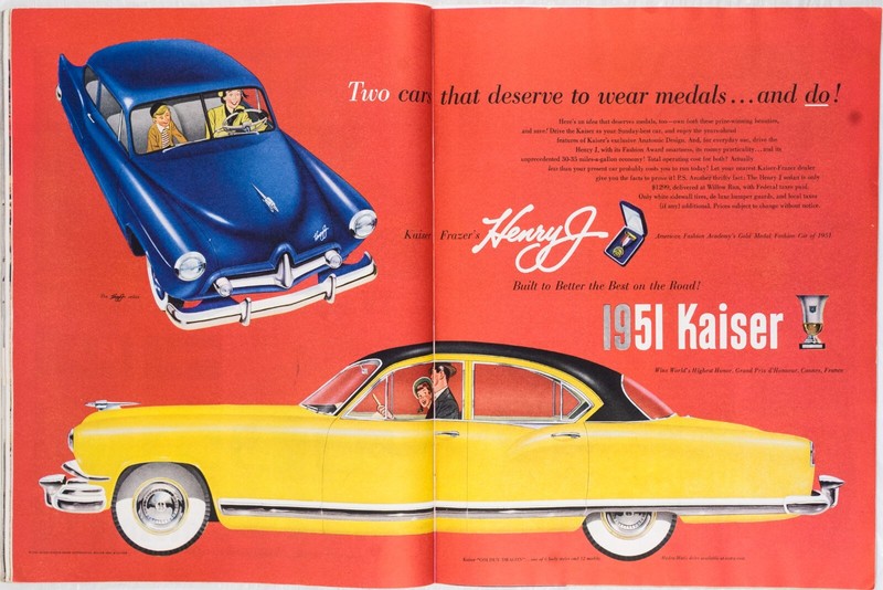 APRIL 7 1951 Tex Harley Motorcycle SATURDAY EVENING POST COMPLETE MAGAZINE M409 gallery