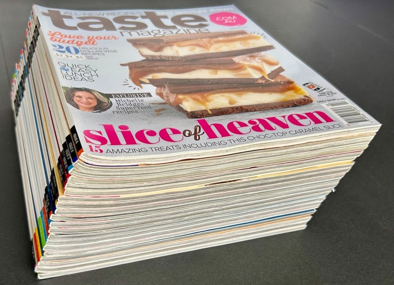 Huge LOT 20 TASTE Magazines Australia High-Gloss Food Recipes 2014-2019 Chefs gallery