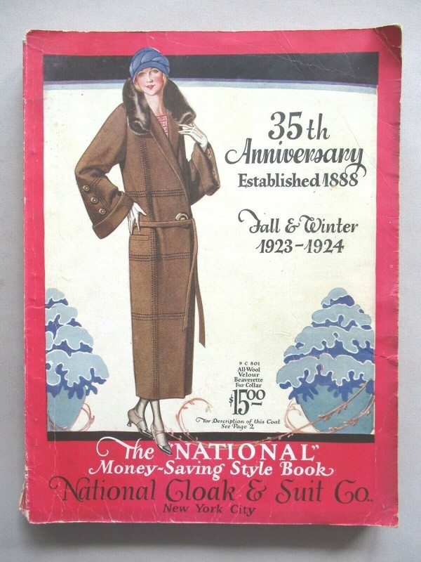 National Cloak CATALOG – Fall/Winter, 1923-1924 ~~ 426-page clothes, fashion