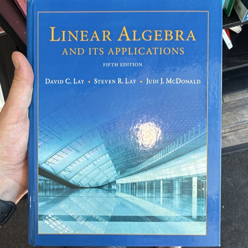 Pearson Linear Algebra and Its Applications 5th Ed Hardcover 2016 Lay