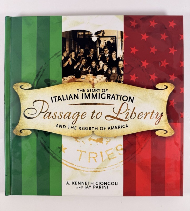 Passage to Liberty Italian Immigration HC Book w/ Facsimile Documents Set