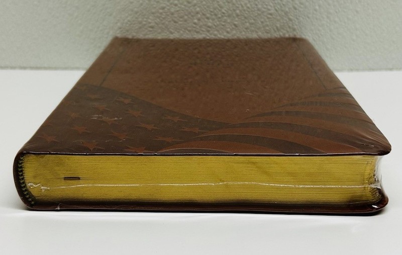 NEW/Sealed KJV Holy Bible GOD BLESS THE USA Lee Greenwood LARGE PRINT red letter gallery