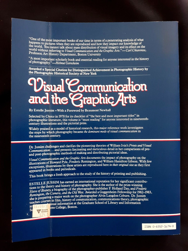 Visual Communication and the Graphic Arts Paperback Estelle Jussim gallery